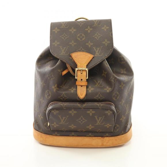LOUIS VUITTON Brown Monogram Leather Backpack - Picture 1 of 11